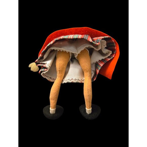 Handcrafted Frangini Firenze Artist Doll With Palette & Brush  Felt Figurine Red - Picture 4 of 5